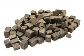 Щепа дубовая (кубики), сильный обжиг, 100 гр. 2000