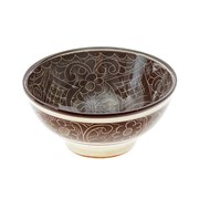 Коса коричневая средняя d-15,5 см. h-8 см. Риштан 2807