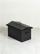 ИМЗ №12  Коптильня сталь 2 мм. 500х300х300 с гидрозатвором , КРЫШКА ДОМИКОМ . 3369